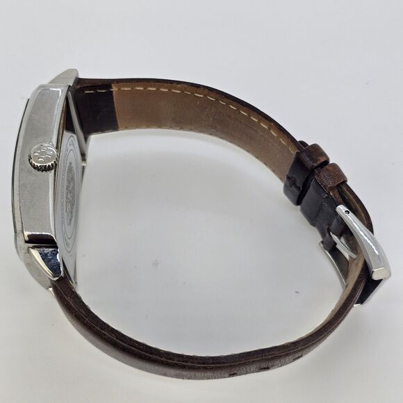 Vince Camuto Men's Watch 38MM Blue Dial Date Brown Leather Bands New Battery - Picture 11 of 15